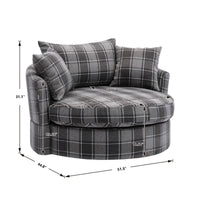 Modern  Akili swivel accent chair  barrel chair  for hotel living room / Modern  leisure chair (notice :contact us for more detail )