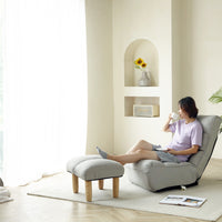 Lazy sofa balcony leisure chair bedroom sofa chair foldable reclining chair leisure single sofa functional chair