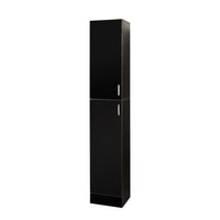 Freestanding  Cabinet with Inadjustable Shelves and two Doors for Kitchen, Dining Room,black