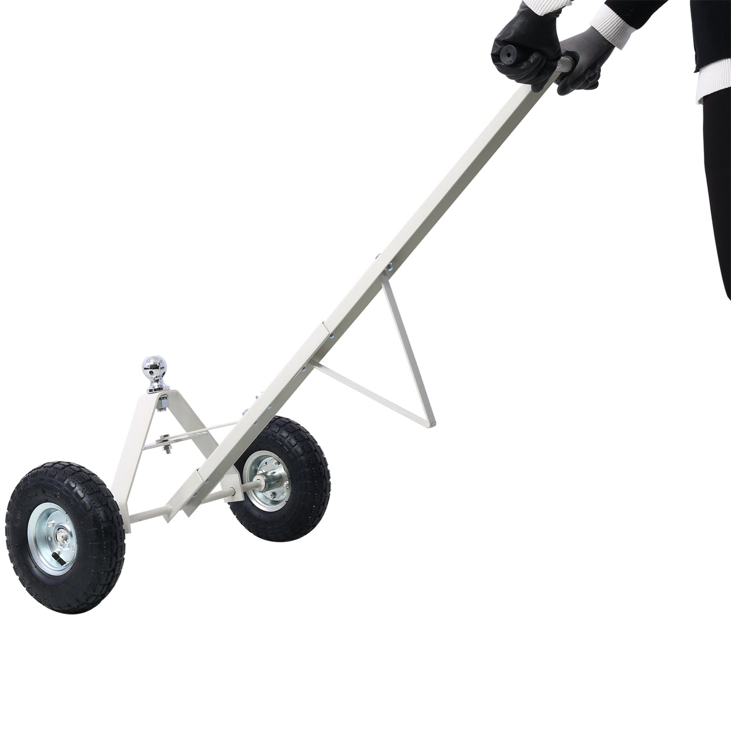 Trailer Dolly with Pneumatic Tires - 600 Lb. Maximum Capacity，gray color