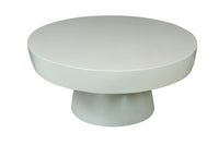 Premium Oval White Wooden Coffee Table