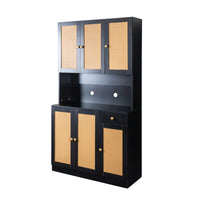 70.87" Tall Wardrobe& Kitchen Cabinet, with 6-Doors, 1-Open Shelves and 1-Drawer for bedroom