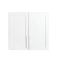 Stackable Wall Mounted Storage Cabinet, 11.81 "D x 31.50"W x 29.92 "H, White