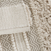 Woven Texture Stripe Bath Rug