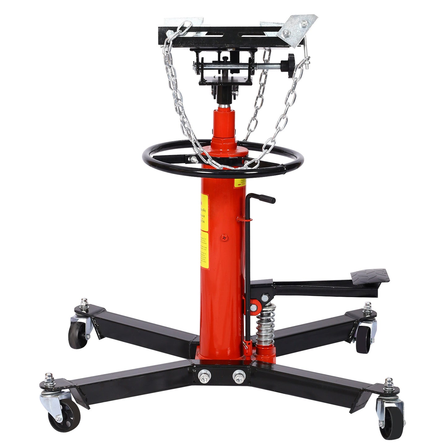 1660lbs Transmission Jacks , Hydraulic Transmission Jack 2 Stage Hydraulic w/ 360° for car lift 0.75 Ton