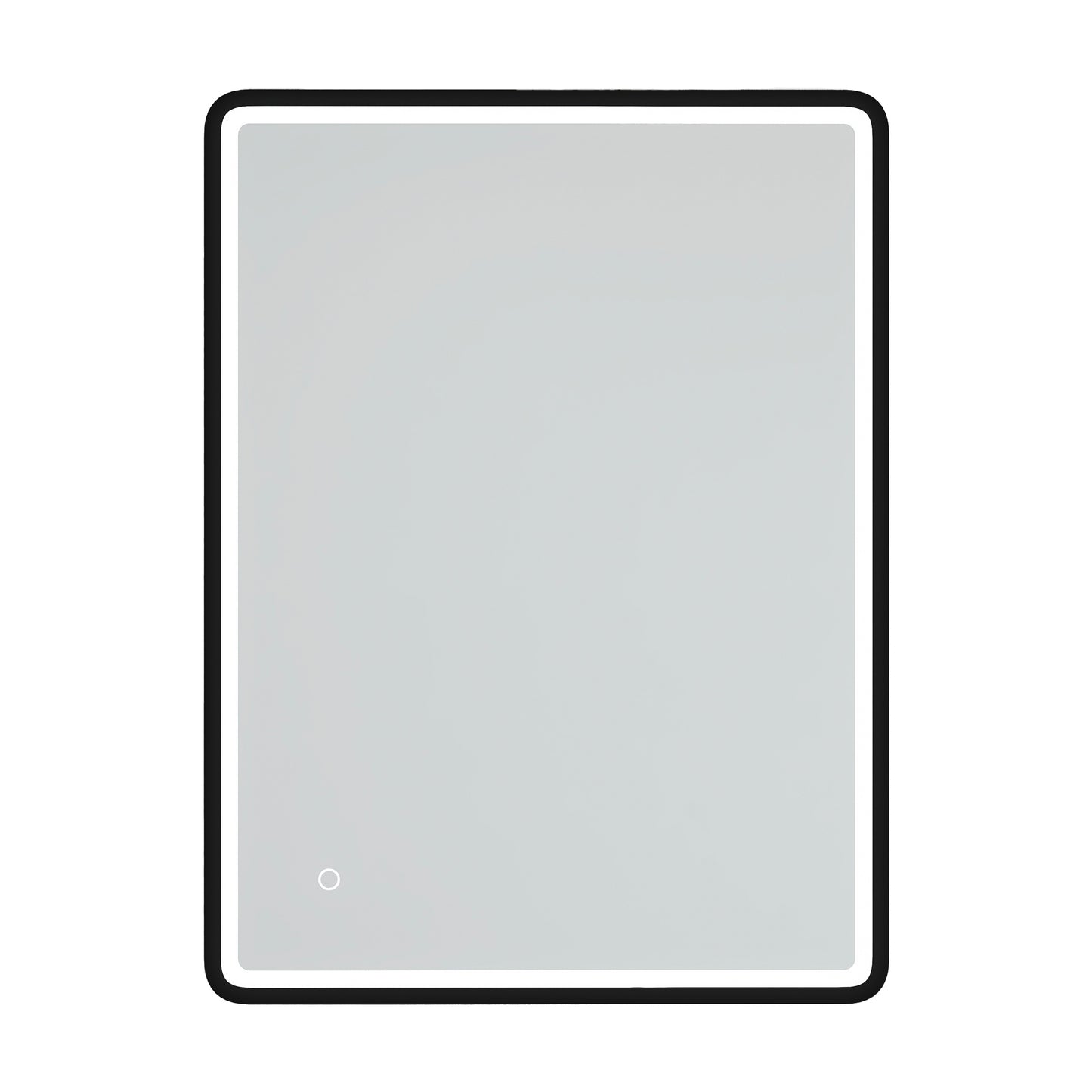 32 x 24 in.  Rectangular Black Framed Wall-Mount Anti-Fog LED Light Bathroom Vanity Mirror