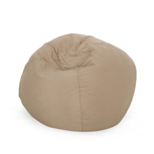 Kimiko Indoor/Outdoor Water Resistant Fabric 4.5 Foot Round Bean Bag, Tuscany