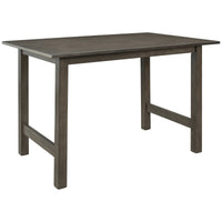 TOPMAX Farmhouse Wood Dining Table for 4, Kitchen Table for Small Places, Gray