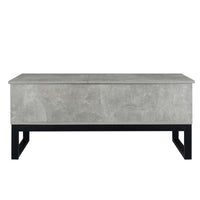 Alloylegs coffee table,Computer deskGametable furniture decoration,open storage,around the lifting table top and hidden compartment,elevatortable for dining room color light gray withSandstone texture