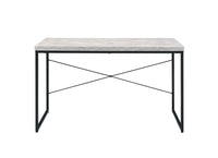 ACME Jurgen Desk, Antique White & Black 92915