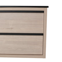 24" Bathroom Vanity, With Black Ceramic Sink And 2 Soft Close Drawers(BVA02524PLO-G-BL9060BK)W1286S00035