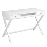 Lift Desk with 2 Drawer Storage, Computer Desk with Lift Table Top, Adjustable Height Table for Home Office, Living Room,white