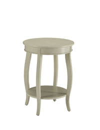 ACME Aberta Side Table in Antique White 82785