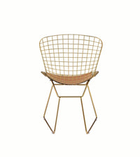 ACME Achellia Side Chair (Set-2), Whiskey PU & Gold 96849