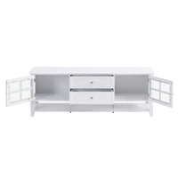 TV Stand for TVs up to 60'', Entertainment Center with Multifunctional Storage Space, TV Cabinet with Modern Design, Media Console for Living Room, Bedroom