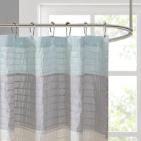 Faux Silk Shower Curtain