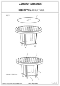 Formal Traditional Dining Table Round Table Silver Hue Glass Top 1pc Dining Table Dining Room Furniture