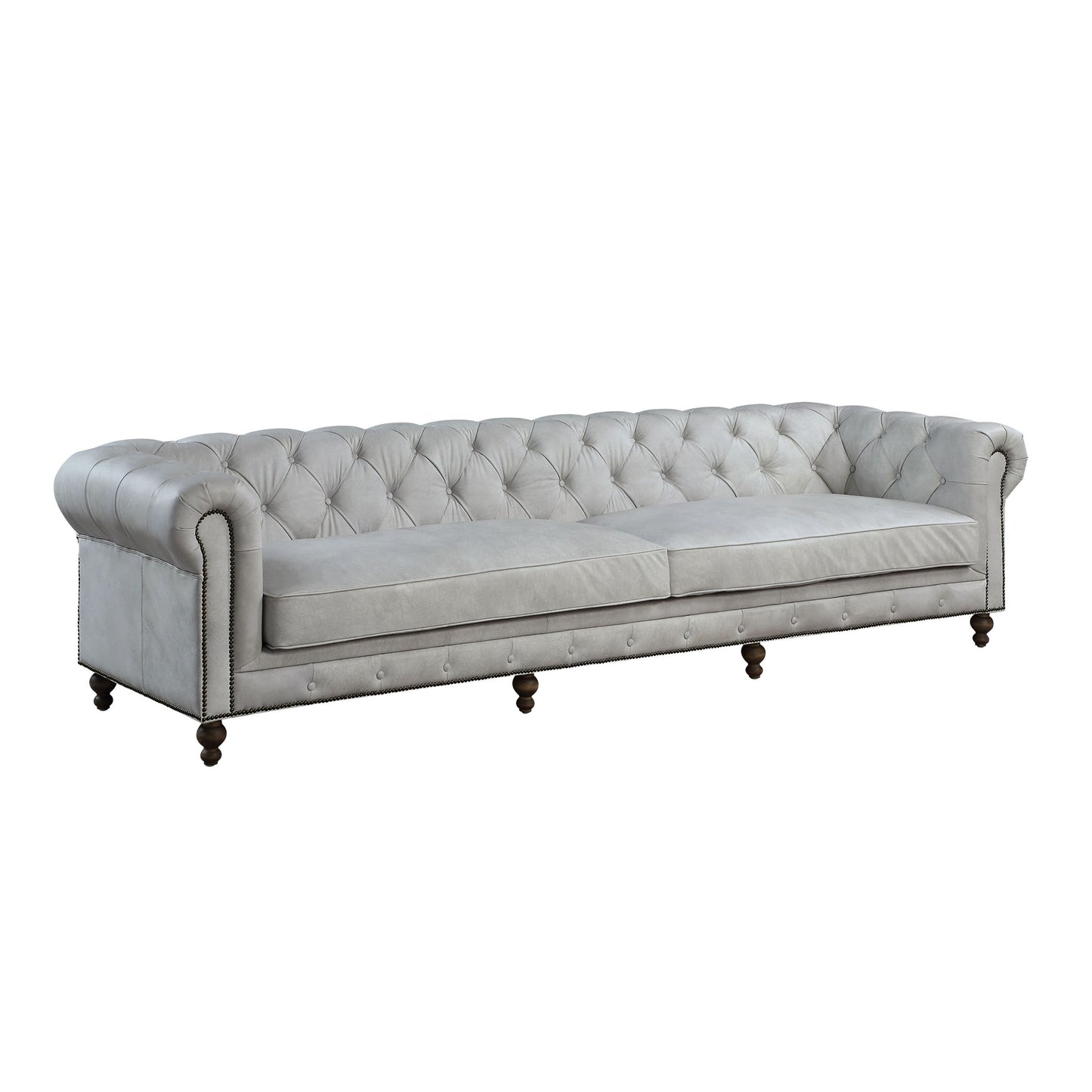 ACME Ofer Sofa, Vintage White Top Grain Leather LV02404