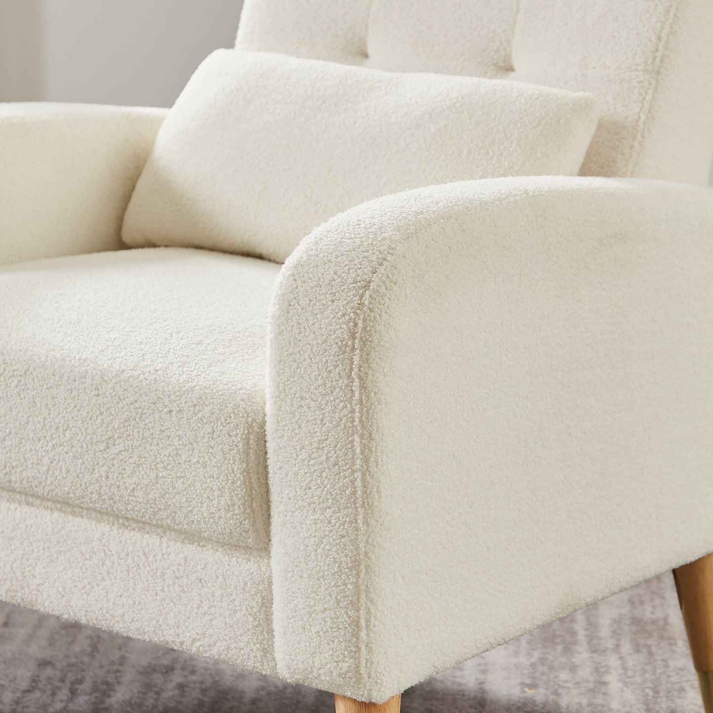 1018 White Accent Chair