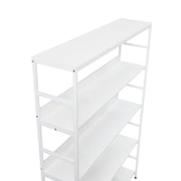 [VIDEO] 5-Tier Home Office Bookcase Open Bookshelf Storage Large 5 Shelf Bookshelf Furniture with Metal Frame, White