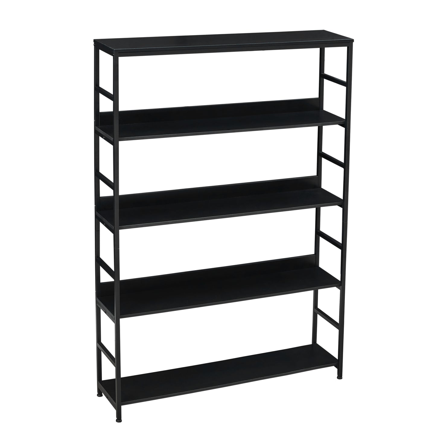 [VIDEO] 5-Tier Home Office Bookcase Open Bookshelf Storage Large 5 Shelf Bookshelf Furniture with Metal Frame, Black