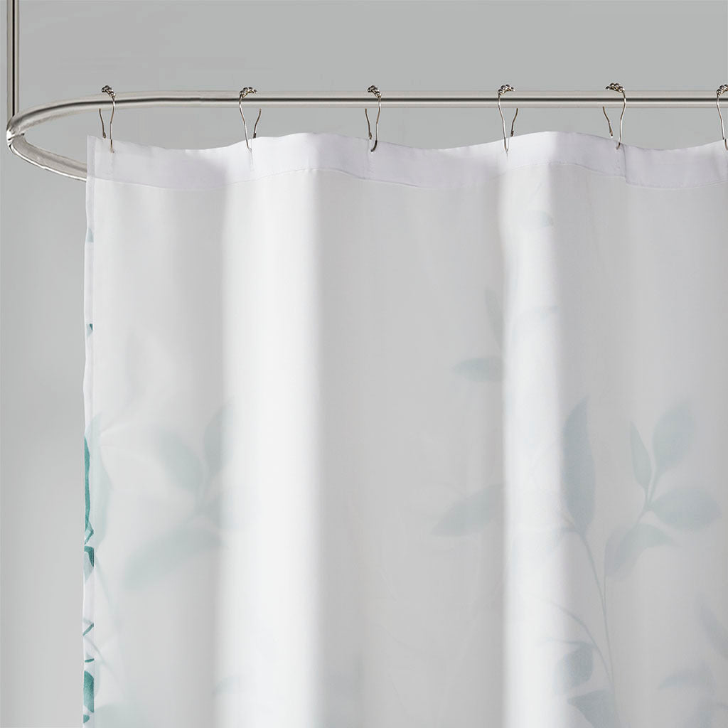 Burnout Printed Shower Curtain