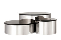 Modern Style 3PC CT805-3 Coffee Table Set in Silver