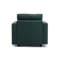 4 Seat Module Sectional Sofa Couch With 2 Ottoman for living room,Seat Cushion and Back Cushion Non-Removable and Non-Washable,Green