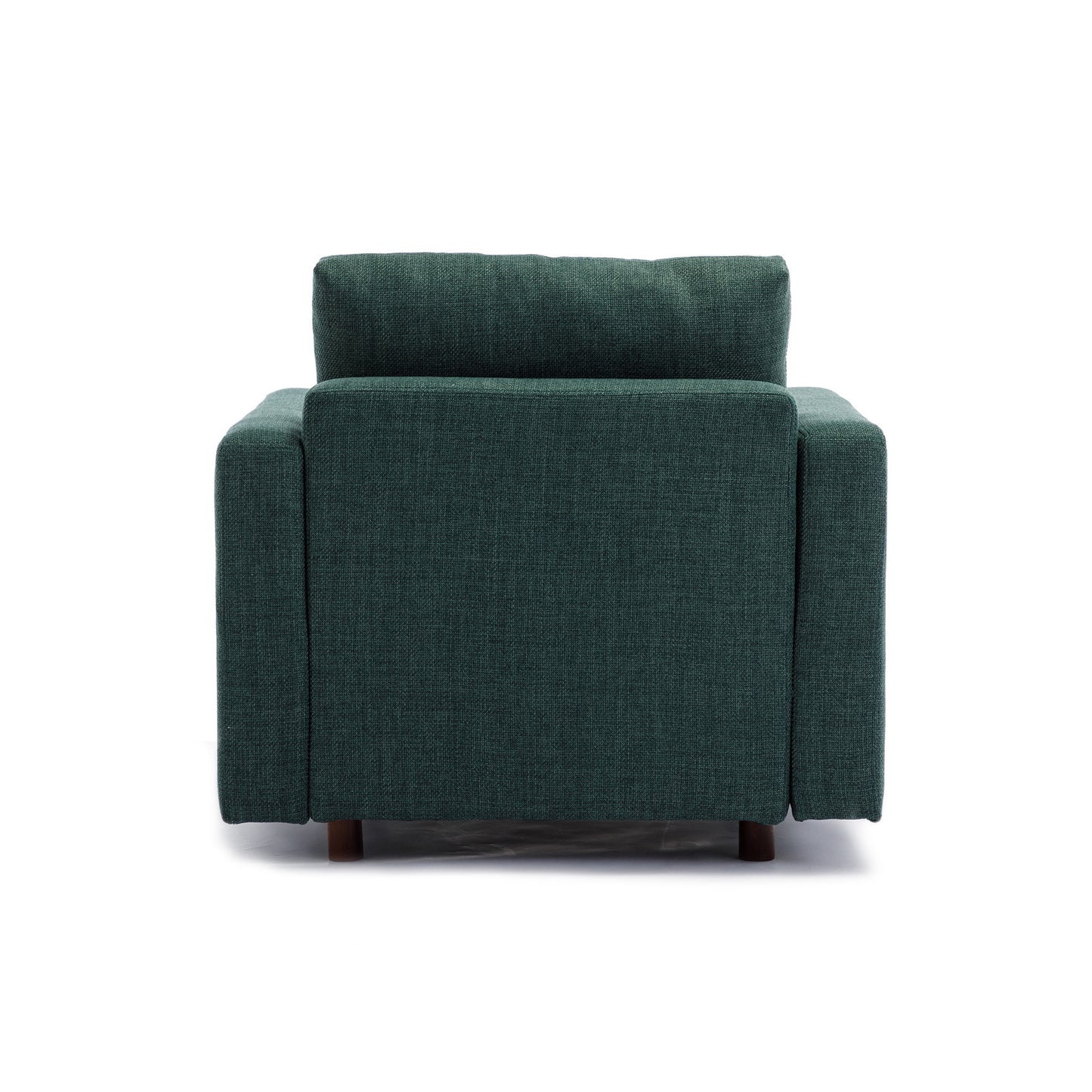 3 Seat Module Sectional Sofa Couch With 1 Ottoman for living room,Seat Cushion and Back Cushion Non-Removable and Non-Washable,Green