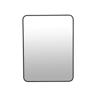 24 x 32 Inch Bathroom Mirror Black Aluminum Frame