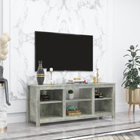 Living room TV stand furniture with 4 storage compartments and 1 shelf cabinet, high-quality particle board