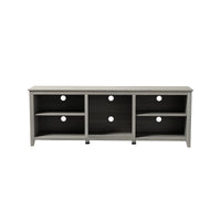 TV Stand Storage Media Console Entertainment Center, without Drawer, Grey Walnut