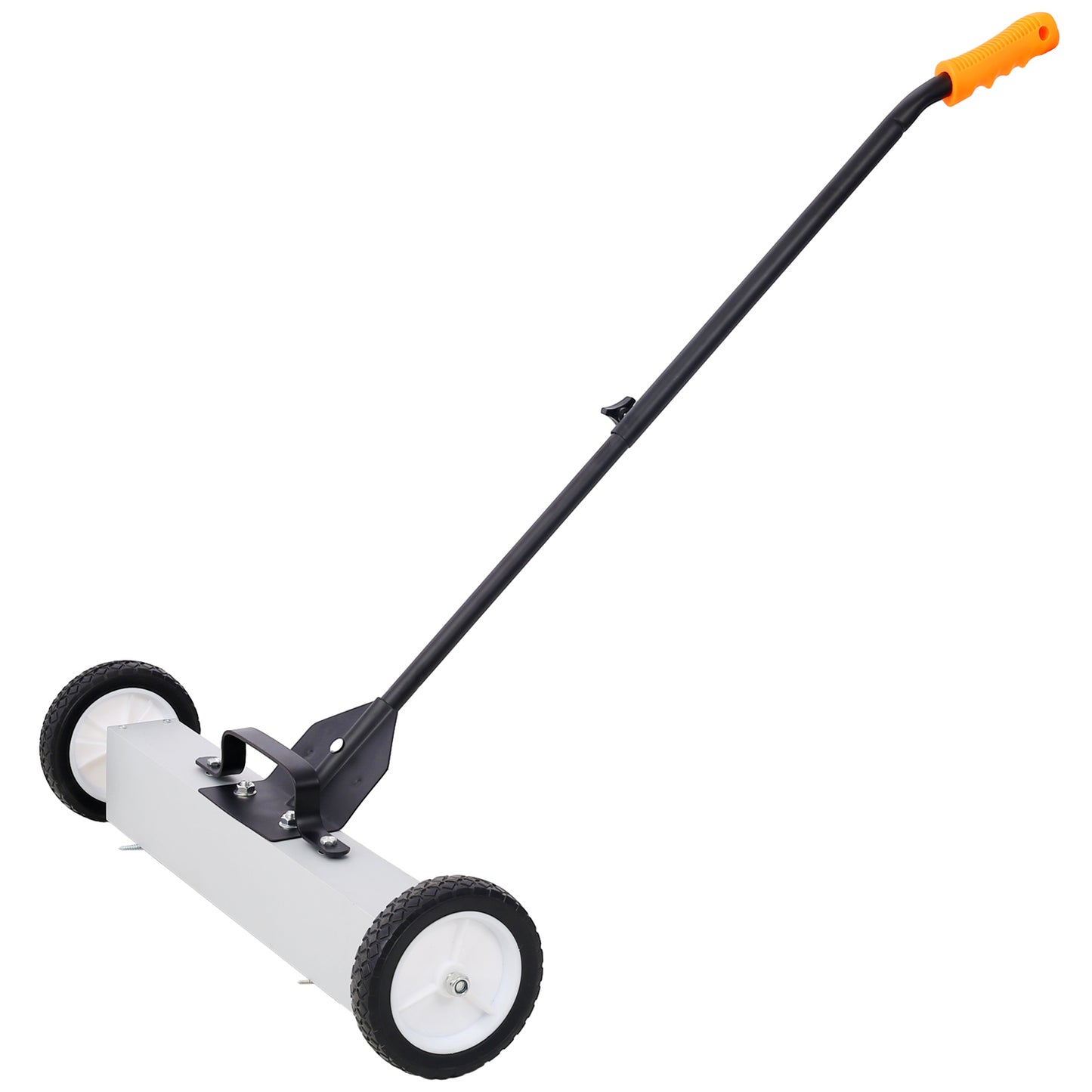 24'' Rolling Magnetic Pick-Up Sweeper, Heavy Duty Push-Type with Release, for Nails Needles Screws Collection,30 Pound Capacity