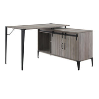 ACME Zakwani Writing Desk, Gray Oak & Black Finish OF00009