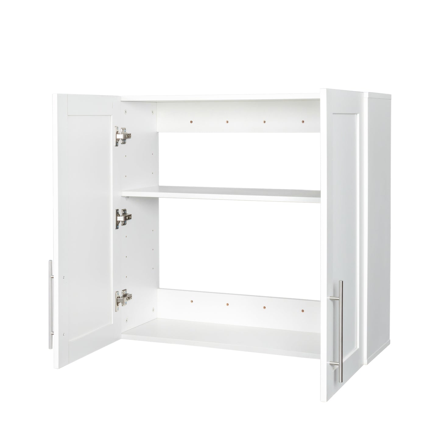 Stackable Wall Mounted Storage Cabinet, 11.81 "D x 31.50"W x 29.92 "H, White