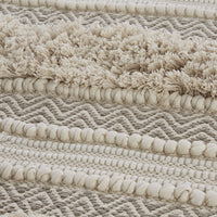 Woven Texture Stripe Bath Rug