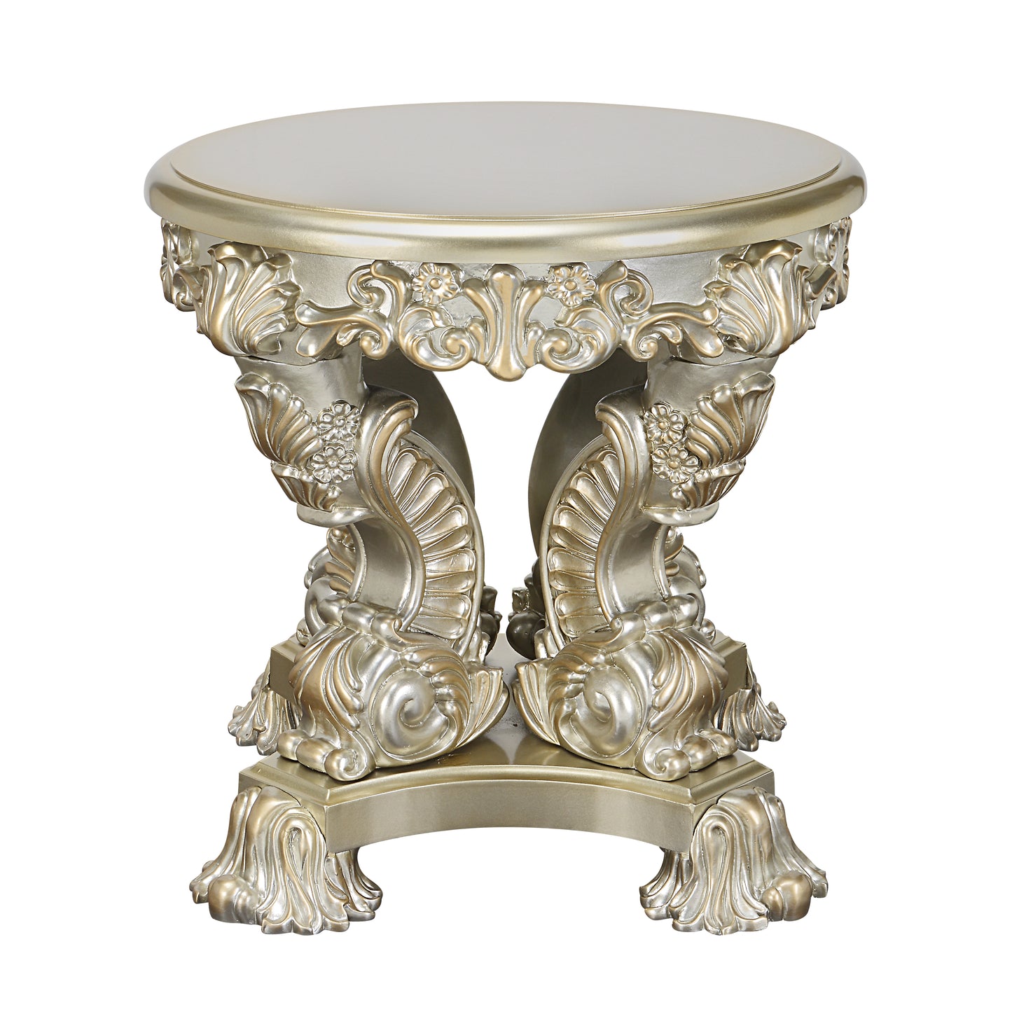 ACME Sorina END TABLE Antique Gold Finish LV01214