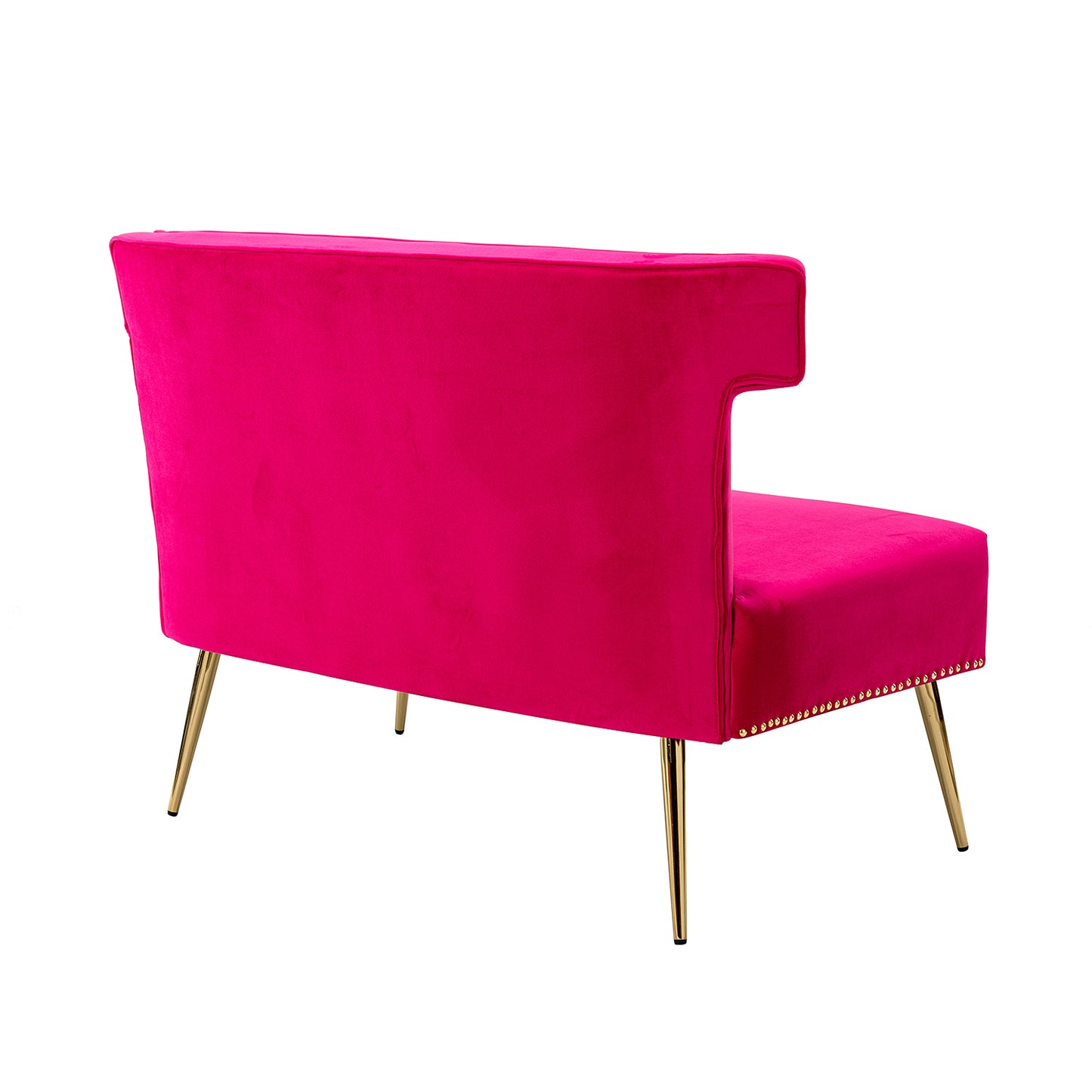 Cadmus Armless Loveseat FUCHSIA