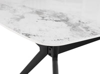 Morden Horse belly shape dining table with metal base