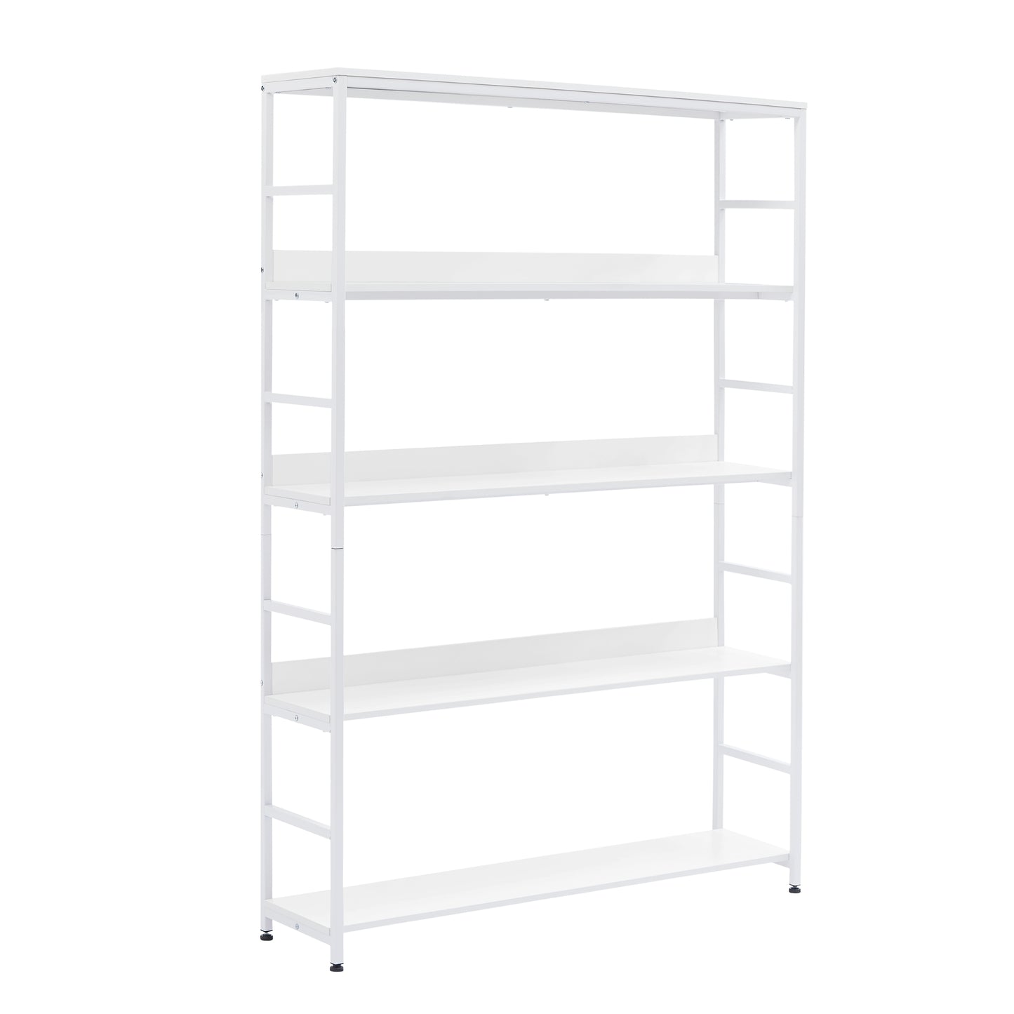 [VIDEO] 5-Tier Home Office Bookcase Open Bookshelf Storage Large 5 Shelf Bookshelf Furniture with Metal Frame, White