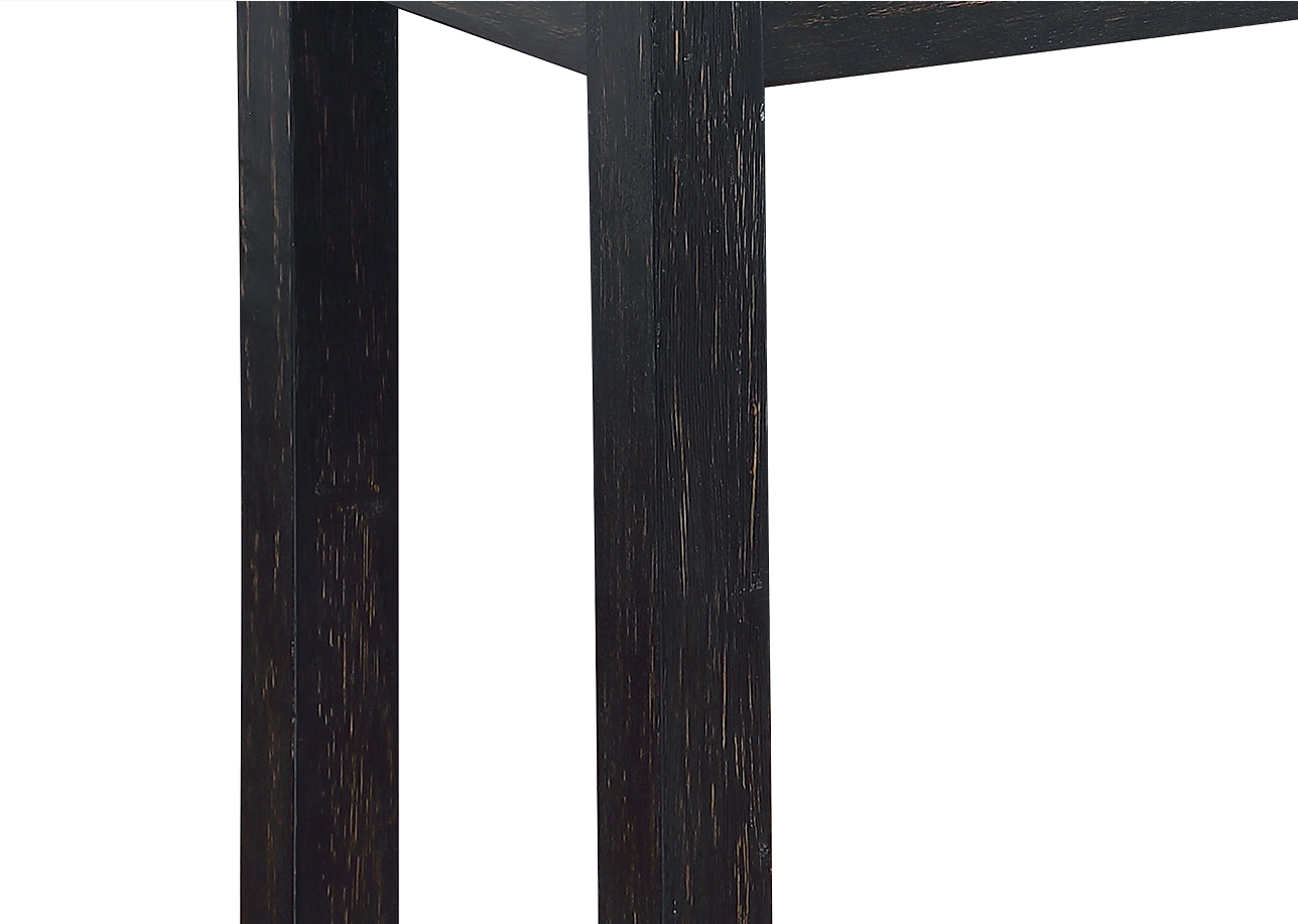 Modern minimalist high bar table, made of noble black and elegant appearance, with USB socket