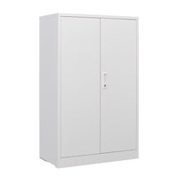 Metal Storage Cabinet with Locking Doors and Adjustable Shelf, Folding Filing Storage Cabinet , Folding Storage Locker Cabinet for Home Office,School,Garage, White