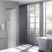 Ceiling Mounted Shower System Combo Set with Handheld and 16"Shower head