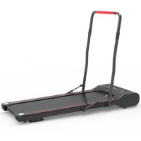 Under Desk Walking Pad Treadmill Foldable with Handlebar Remote Controll, 300 LB Capacity