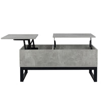 Alloylegs coffee table,Computer deskGametable furniture decoration,open storage,around the lifting table top and hidden compartment,elevatortable for dining room color light gray withSandstone texture