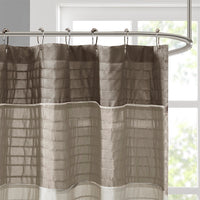 Faux Silk Shower Curtain