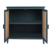 2 Door Cabinet,Naturel Rattan,Suitable for bedroom, living room, study