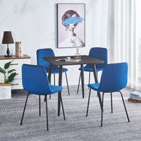 Dining Chair set of 4 PCS（BLUE），Modern style，New technology，Suitable for restaurants, cafes, taverns, offices, living rooms, reception rooms.Simple structure, easy installation.