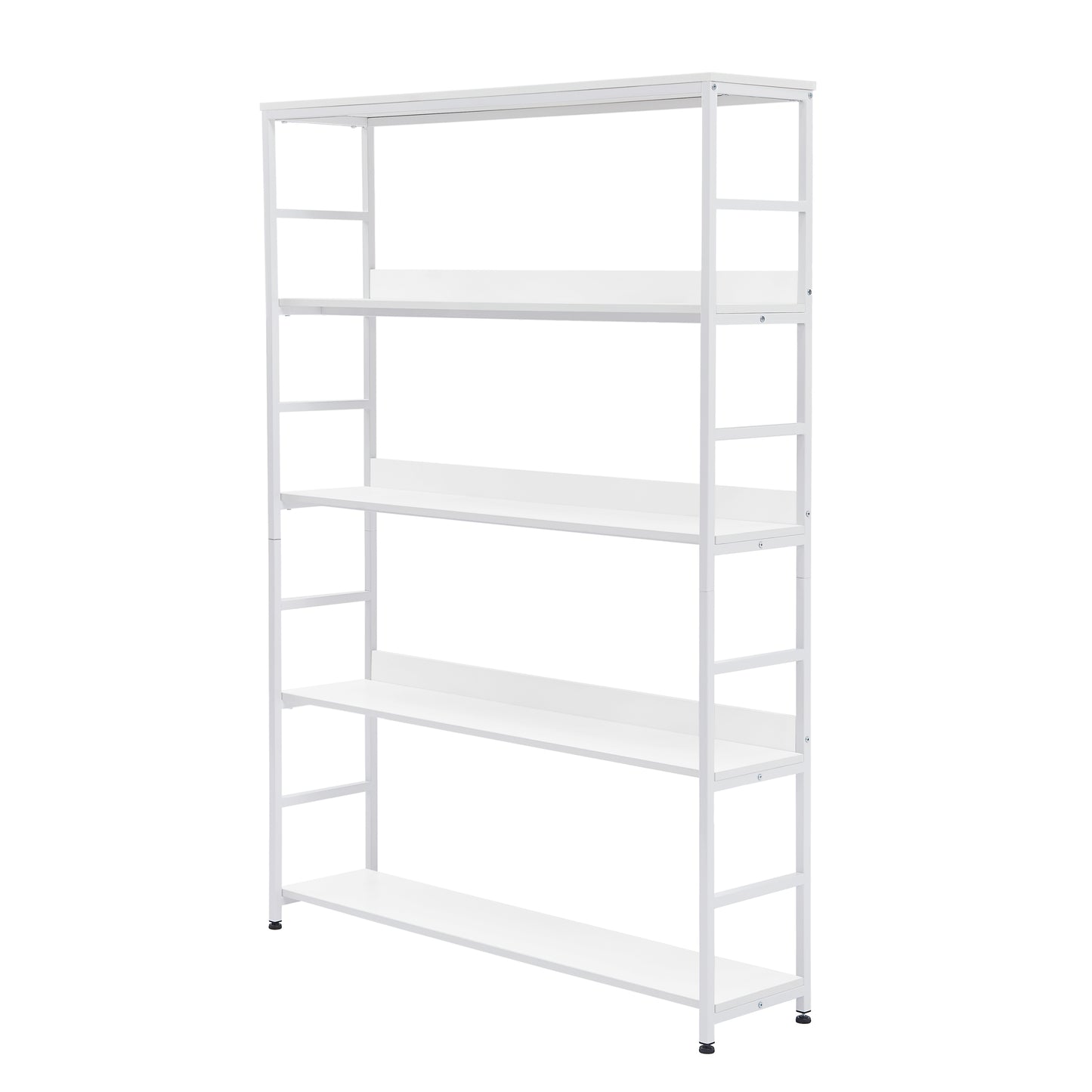 [VIDEO] 5-Tier Home Office Bookcase Open Bookshelf Storage Large 5 Shelf Bookshelf Furniture with Metal Frame, White