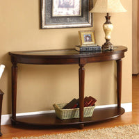 Transitional 1pc Side Table Dark Cherry Open Bottom Shelf Beveled Glass Top Turned Legs Living Room Furniture